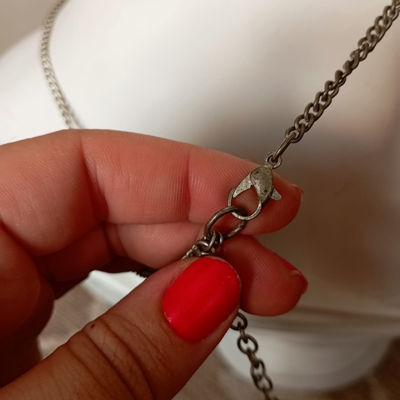 🎆 Black and Silver Statement Necklace - Picture 9 of 12